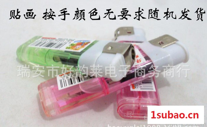 厂家透明一次性铭源 梦雨打火机批发 309贴纸 广告打火机烟具图2