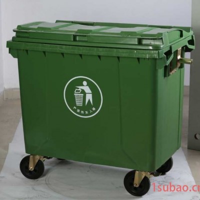 100L环卫塑料垃圾桶、塑料垃圾桶、垃圾桶、户外垃圾桶100L