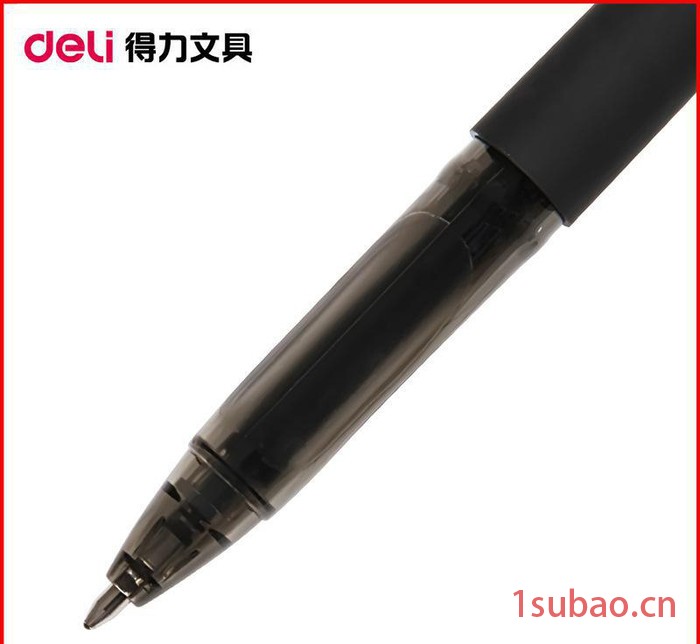 得力S34加粗签字笔 1.0mm 进口油墨耐水中性笔 办公商务水笔图3