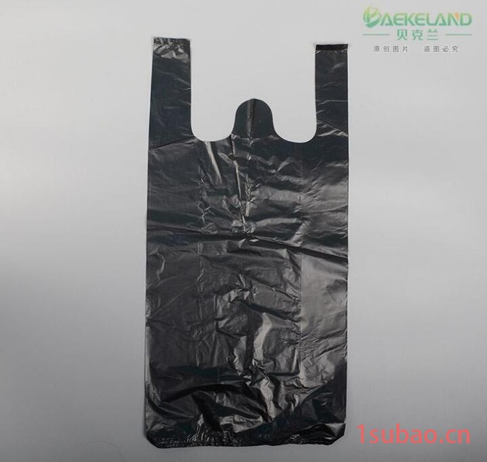 贝克兰非连卷背心式垃圾袋家用手提式垃圾袋加厚防漏黑色垃圾袋图5