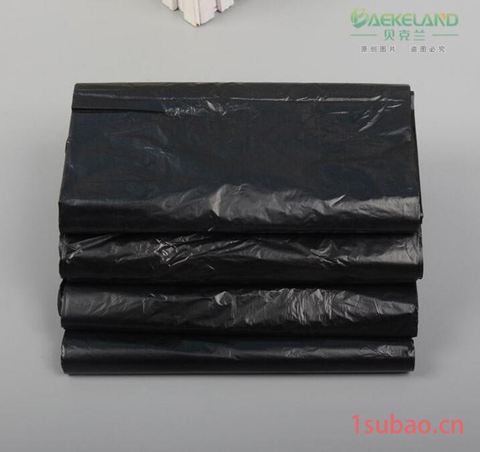 贝克兰非连卷背心式垃圾袋家用手提式垃圾袋加厚防漏黑色垃圾袋图4
