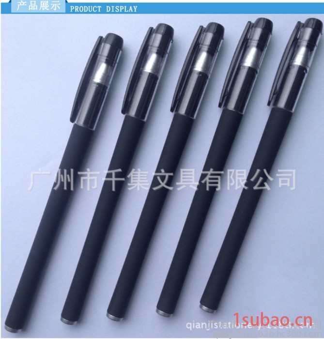 千集文具 签字笔 新款广告促销黑色中性笔 创意会议笔图4