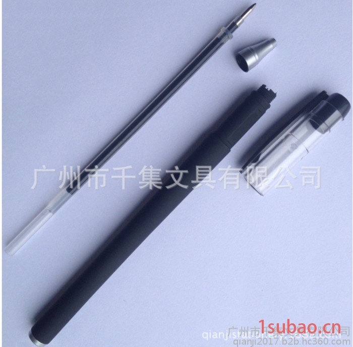 千集文具 签字笔 新款广告促销黑色中性笔 创意会议笔图2