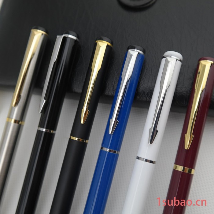 供应宝珠笔 金属 商务会议礼品 黑色中性笔展会广告笔印刷加印logo**图4