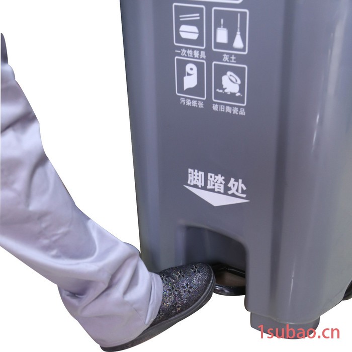 FC-240L环卫垃圾桶 村镇环卫脚踏塑料垃圾桶图3