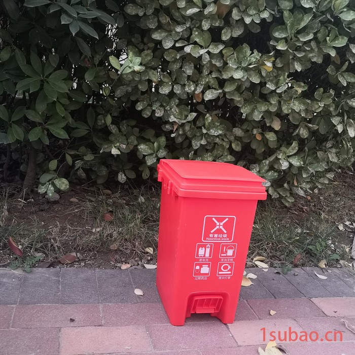 厂家批发15L户外分类垃圾桶脚踏 餐厅酒店塑料垃圾桶 脚踏垃圾桶图5