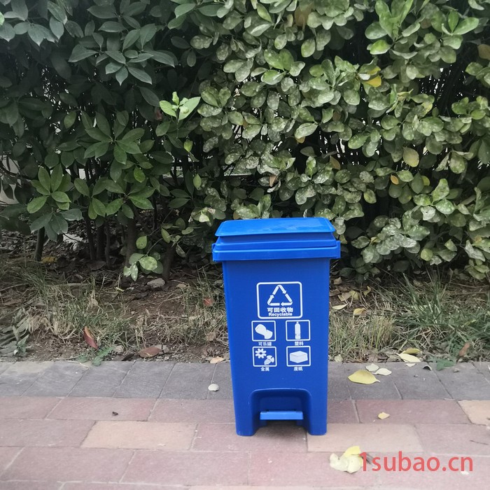 厂家批发15L户外分类垃圾桶脚踏 餐厅酒店塑料垃圾桶 脚踏垃圾桶图8