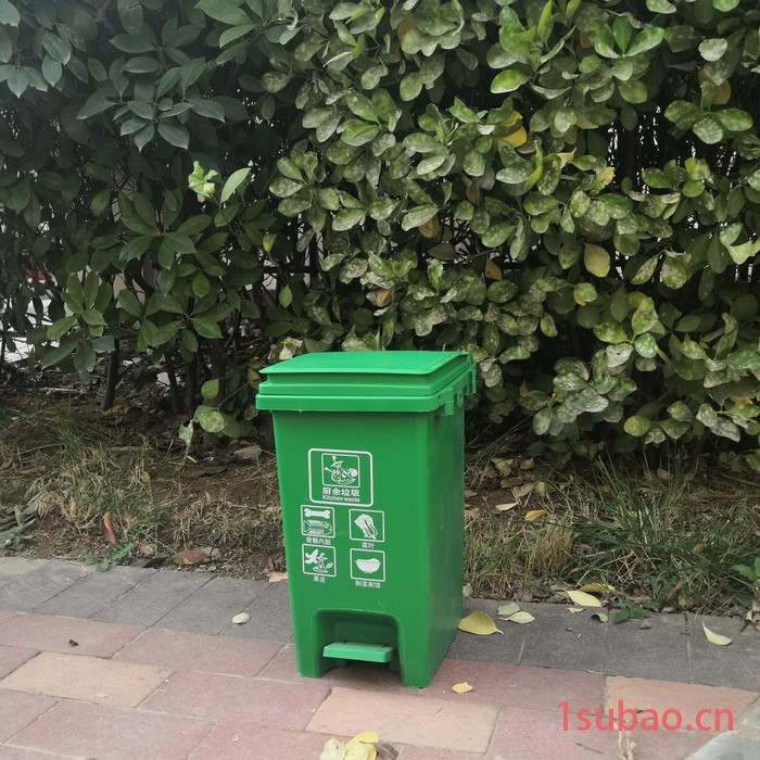 厂家批发15L户外分类垃圾桶脚踏 餐厅酒店塑料垃圾桶 脚踏垃圾桶图3