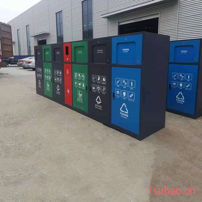 智能分类垃圾箱 称重垃圾箱 广告垃圾桶 室外分类垃圾桶厂家定制图2