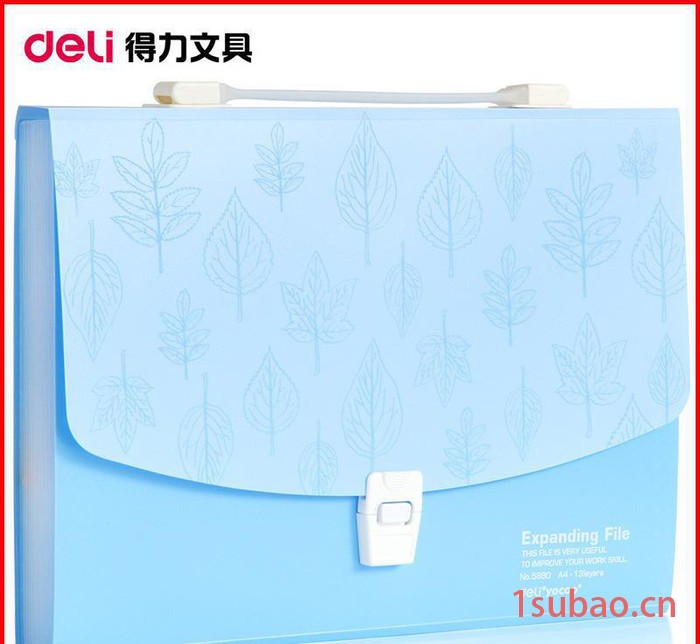 得力5880学生可爱A4彩色时尚便捷手提试卷夹多层文件袋资料收纳包图3