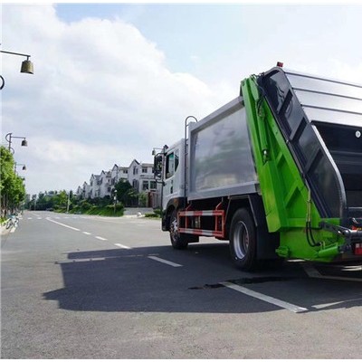 垃圾斗上料生活垃圾运输车 挂垃圾桶的压缩垃圾车 240升挂桶垃圾车