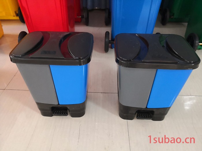 南风王40L 脚踏垃圾桶/分类垃圾桶/双胞胎垃圾桶/家用垃圾桶图2