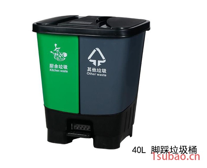 南风王40L 脚踏垃圾桶/分类垃圾桶/双胞胎垃圾桶/家用垃圾桶图4