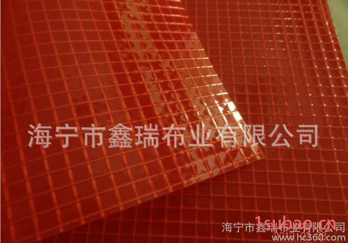 **pvc门帘透明夹网布透明布文件袋箱包布图3