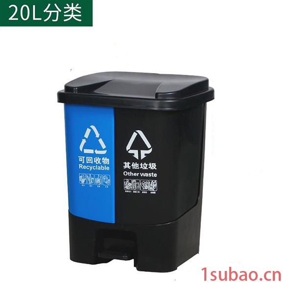 南风王20L 垃圾桶/分类垃圾桶/脚踏垃圾桶/双胞胎垃圾桶图3