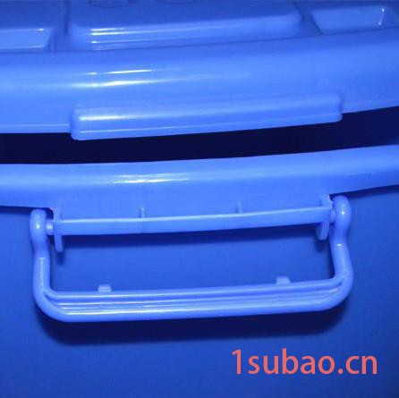 240l环卫垃圾桶  衣物整理箱食品级材料玩具收纳箱　周转箱　带轮图2