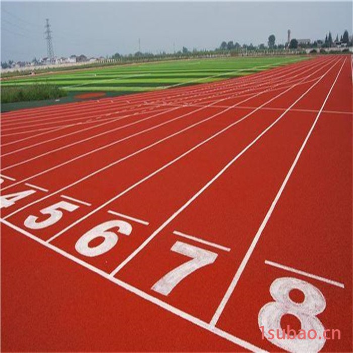 厚冠塑胶跑道定制 大型非标儿童玩具厂家 黑龙江建华彩色橡胶颗粒跑道批发图2