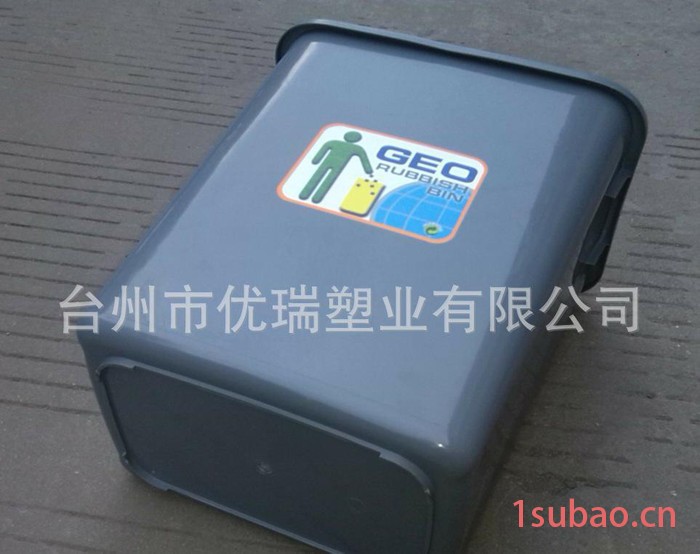 塑料垃圾桶直销20L无盖垃圾桶 小区室内用垃圾桶 厨房客厅桶图2