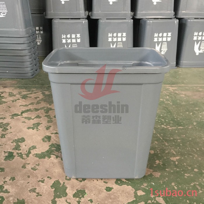 厂家专业生产20L弹盖塑料垃圾桶 室内垃圾桶桶 办公垃圾桶图8