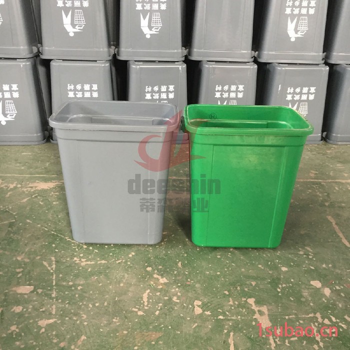 蒂森DS-20L塑料垃圾桶厂家 20升环保垃圾桶20L翻盖垃圾桶 摇盖塑料桶图4