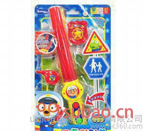 韩国进口小企鹅儿童玩具交通安全指挥棒套装