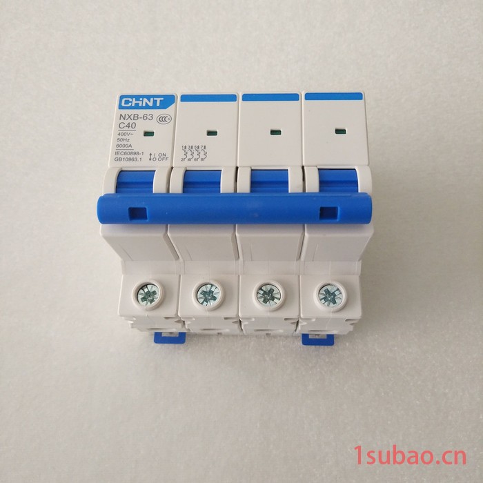 Chint/正泰NXB-4P/40A 导轨式4P空气开关40A断路器 Chint正泰电器小微型断路器图3