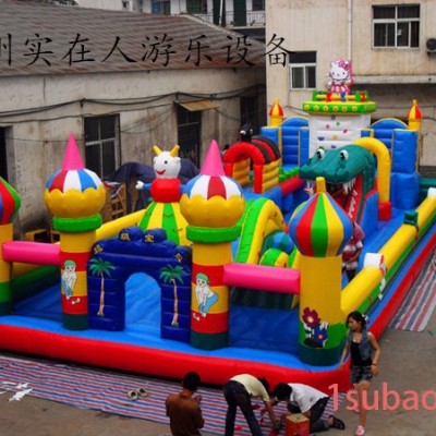 广场郑州充气滑梯、攀岩、城堡、淘气堡厂家价格直销儿童玩具淘气堡价格
