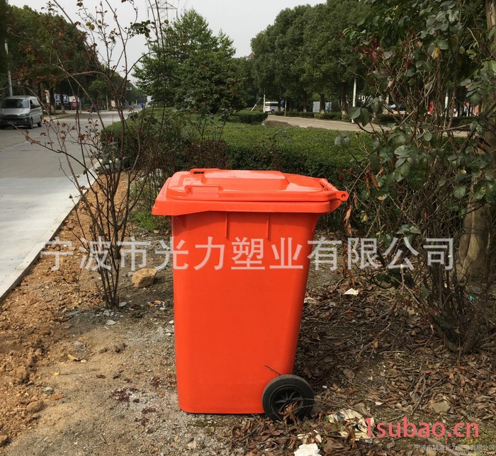 360升环卫垃圾桶 挂车垃圾桶 户外清洁 小区 公园学校图2