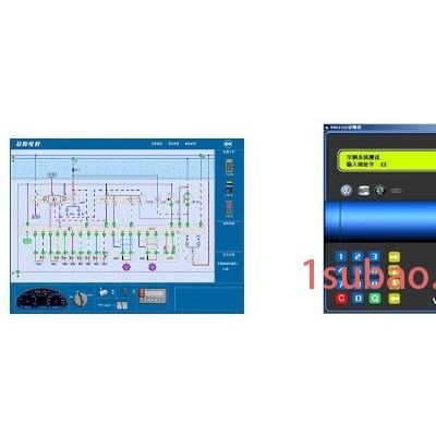 大众整车电器实物教学软件，汽车教学软件研发，汽车教学设备生产 新能源汽车实训设备 汽车维修实训设备