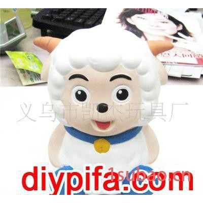 A01 卡通石膏/陶瓷彩绘DIY儿童玩具批发 中号喜羊羊 diy玩具