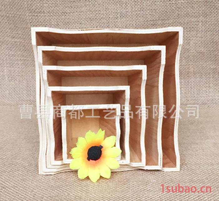 直销木制工艺品定做/实木托盘/儿童玩具收纳盒/水果盘图3