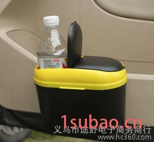 加大加厚车载垃圾桶 挂式车用垃圾箱 汽车门边垃圾桶/筒 置物盒图3