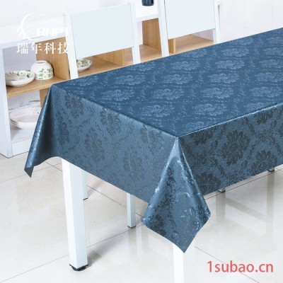 RNPT瑞年厂销 欧式长方形台布珠光桌布PVC防水台布家用茶几台布