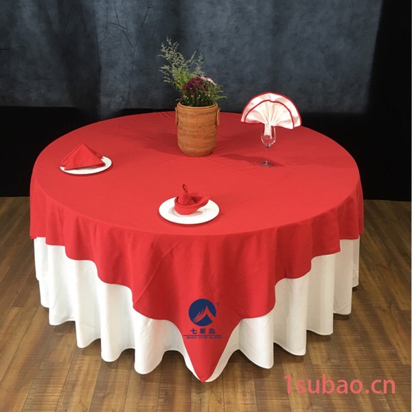 七星岛中餐桌布亚麻桌布/台布餐饮布草品牌厂家批发图3