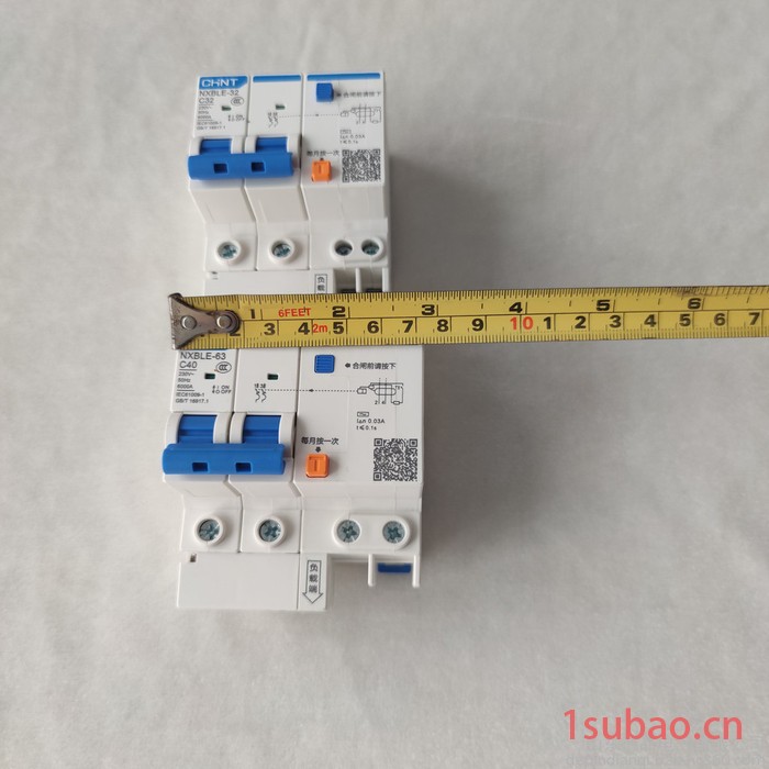 Chint/正泰电器集团NXBLE-32 2P/C32A 导轨式2P空气开关漏电断路器32A家庭入户终端图7