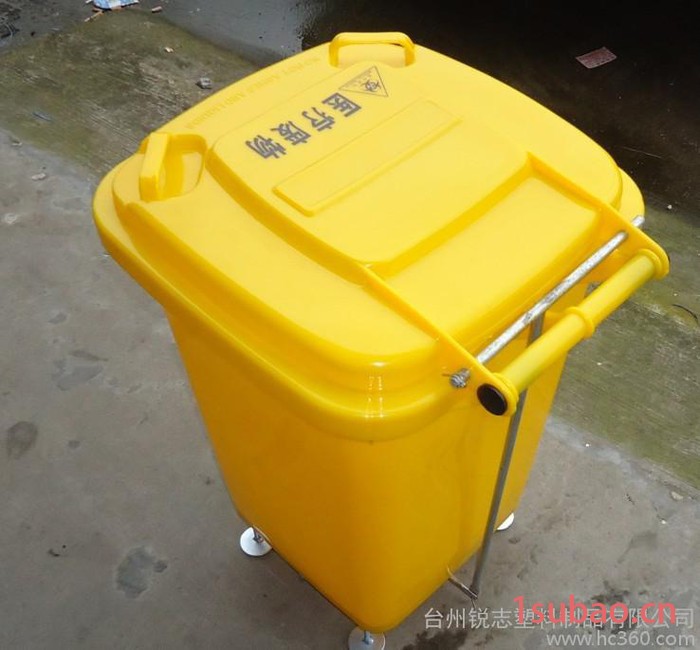 生产供应240升内置脚踏带盖塑料垃圾桶 芜湖/淮北户外大型可移动垃圾桶图2
