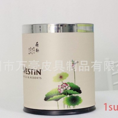 皮质双层垃圾桶  3D打印技术  订制皮具厂  酒店皮具