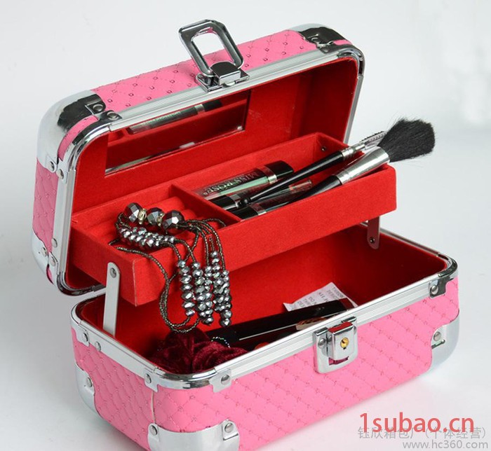专业定制 新款韩式化妆盒珠宝收纳盒首饰盒美妆工具盒铝箱定制