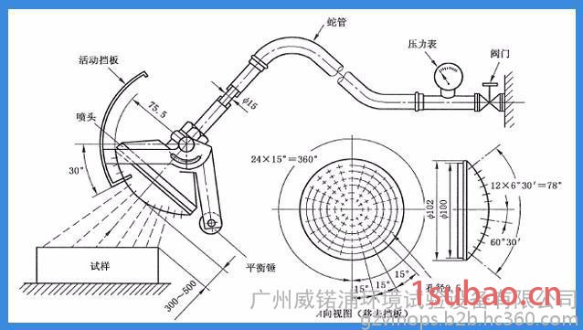 供应莲蓬头花洒 IP花洒 IP花洒头 手持式淋水溅水试验装置