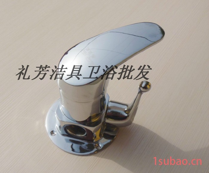 全铜太阳能混水阀三孔内丝太阳能热水器淋浴龙头花洒开关带上水图3