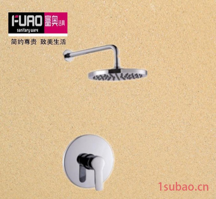 富奥 花洒 入墙式暗装花洒 全新全铜暗装式淋浴水龙头图2