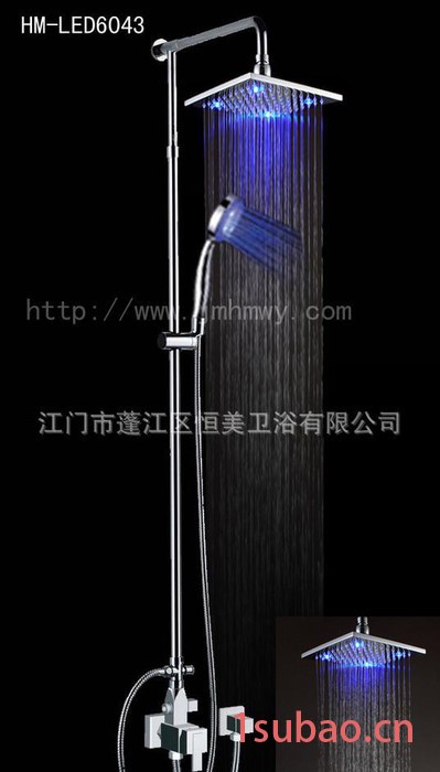 自发电花洒,LED花洒，变色淋浴头，节能发光花洒，变色淋浴头图3