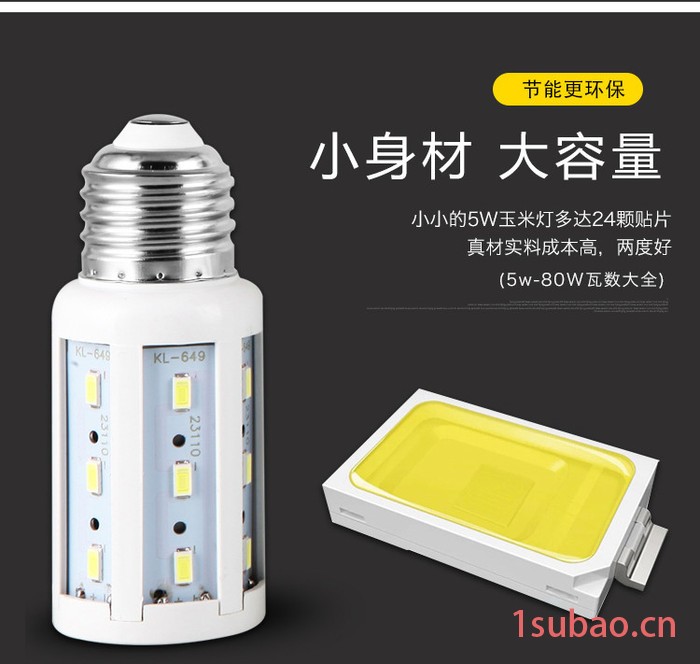 超亮白光工厂直销led玉米灯照明家用灯泡夜市电瓶灯太阳能路灯图3