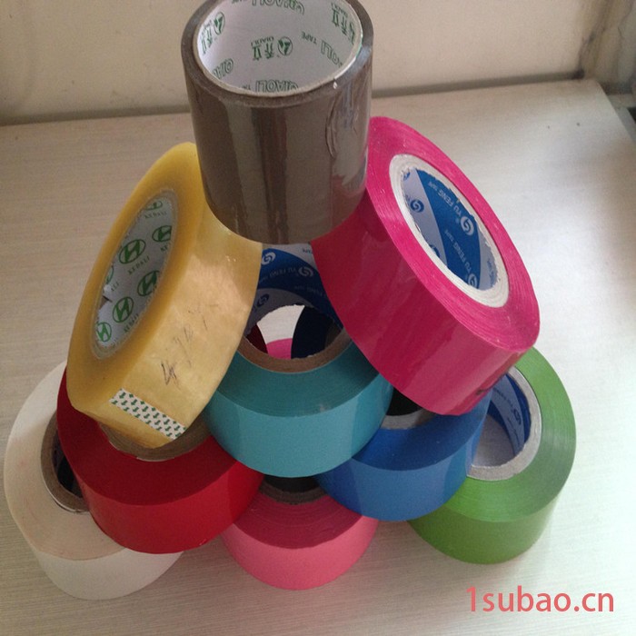 全国批发打包封箱胶带 胶带封箱带 快递封箱胶带 红色封箱胶带图2