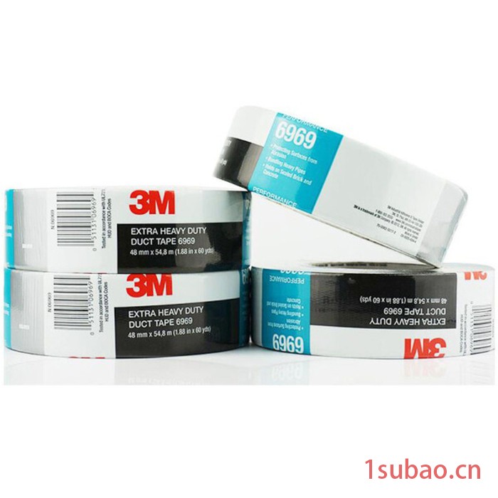 3M 6969 灰色黑色布基胶带 防水胶带 强力胶带 管道密封胶带图5