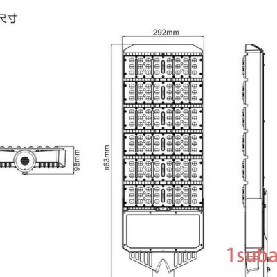 180w LED路灯，超频三成品，6模组，过CE ROHS 180W路灯 rohs180w路灯