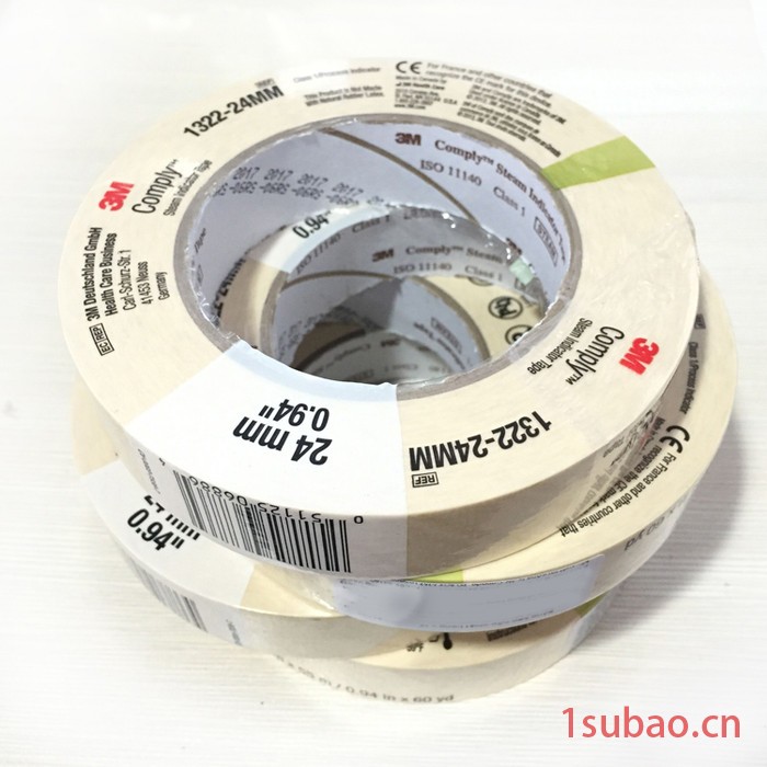 3M 1322压力蒸汽灭菌指示胶带斑马试纸灭菌 指示胶带24mm*55m图5
