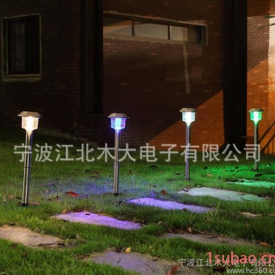 太阳能灯 路灯 庭院灯 户外 超亮 装饰草坪花园灯 4LED