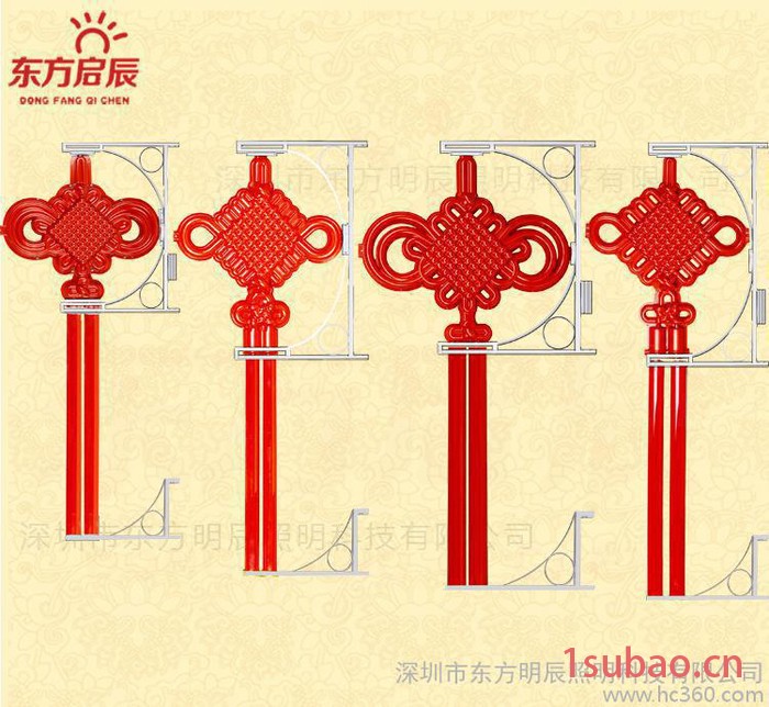 LED中国结 中国结灯系列 路灯杆装饰中国结灯 中国结景观灯