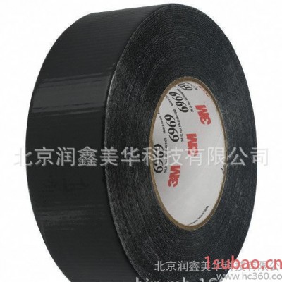 3M胶带粘合剂聚乙烯薄膜胶带黑色通用6969 2 BLACK管道包布